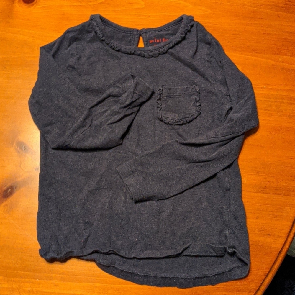 Mini Boden ruffle neck long sleeve